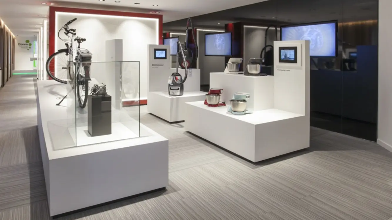 Contemporary product display area
